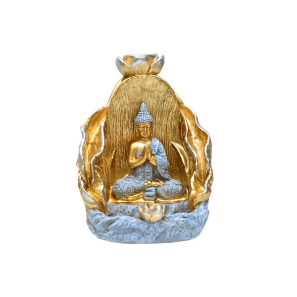 PORTA INCENSO CASC BUDA CINZA