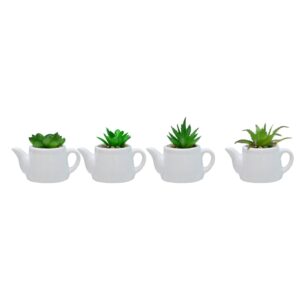VASO BULE C/ SUCULENTA