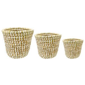 P/M/G TRIO CACHEPOT BRANCO