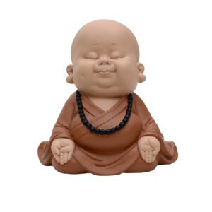 MONGE MARROM MEDITANDO