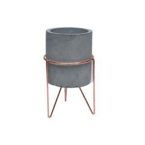 CACHEPOT CIMENTO PE ROSE G