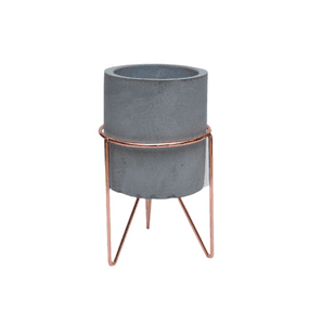 CACHEPOT CIMENTO PE ROSE