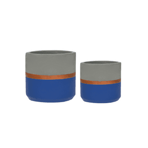 DUPLA VASO CIM AZUL